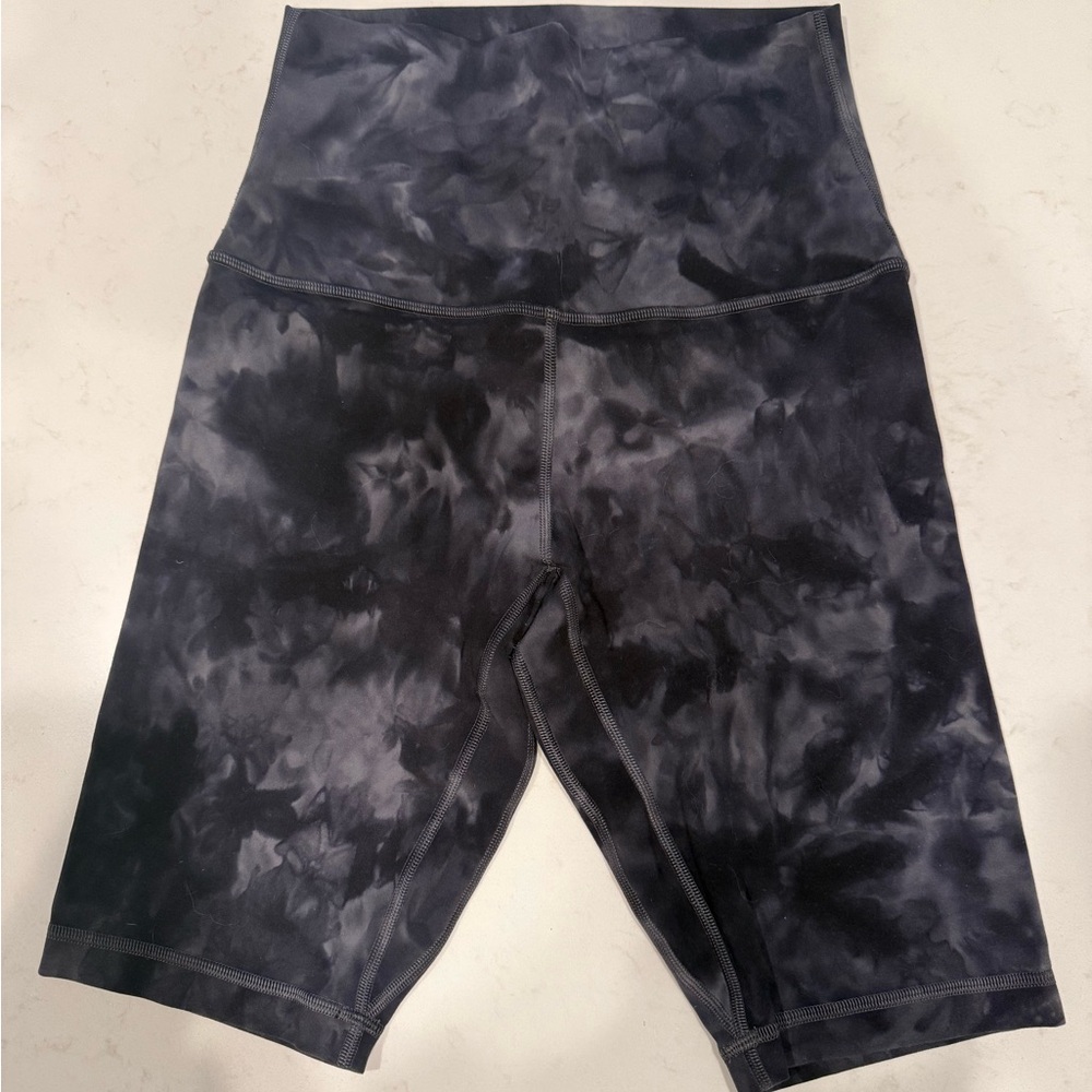 Lululemon Athletica Black and Gray Bike Shorts